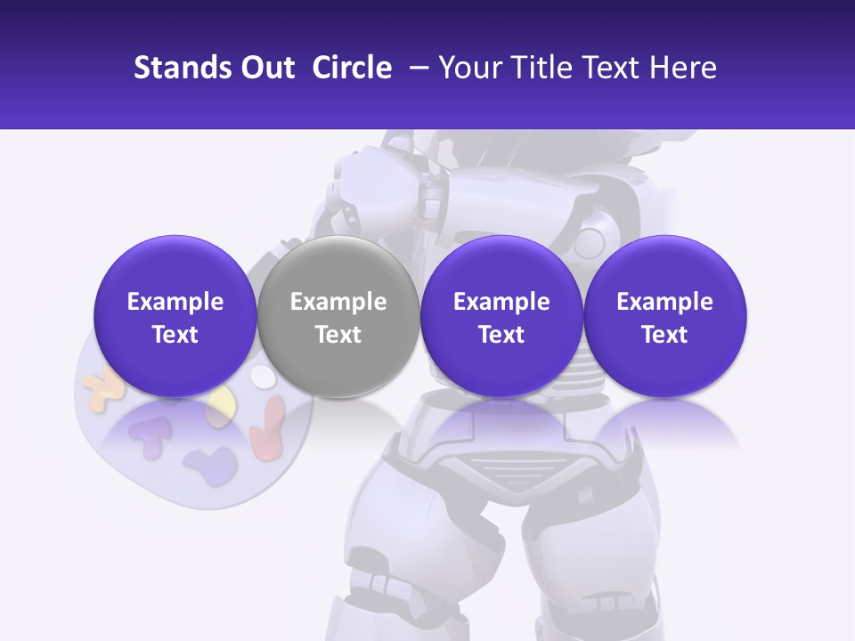 Brushes Pallette Painter PowerPoint Template