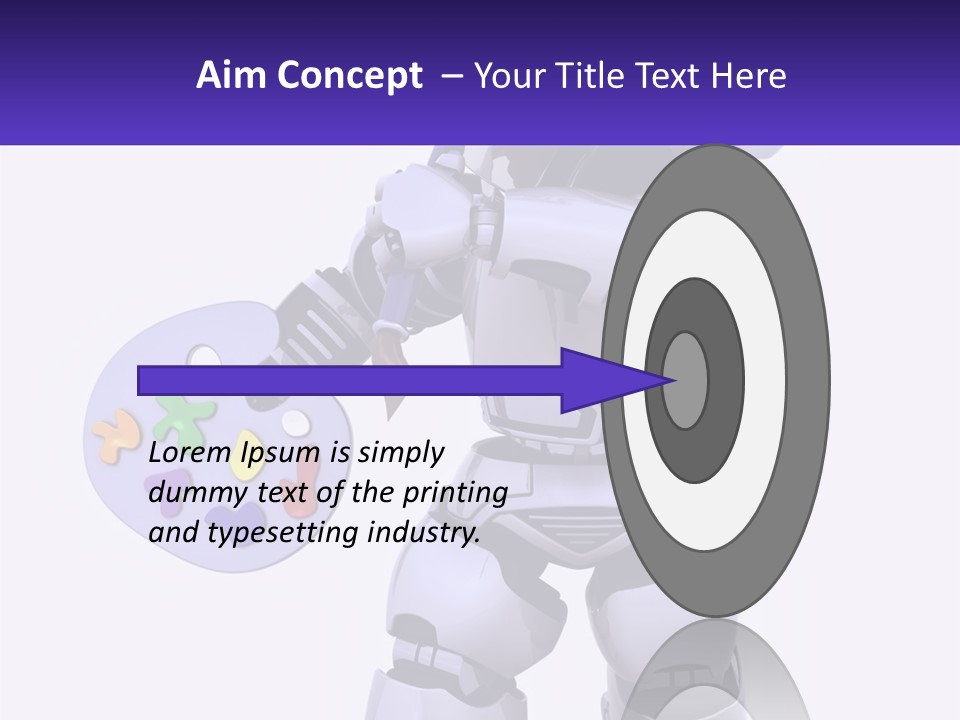 Brushes Pallette Painter PowerPoint Template