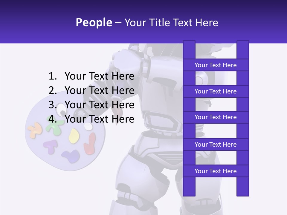 Brushes Pallette Painter PowerPoint Template