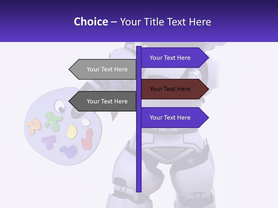 Brushes Pallette Painter PowerPoint Template