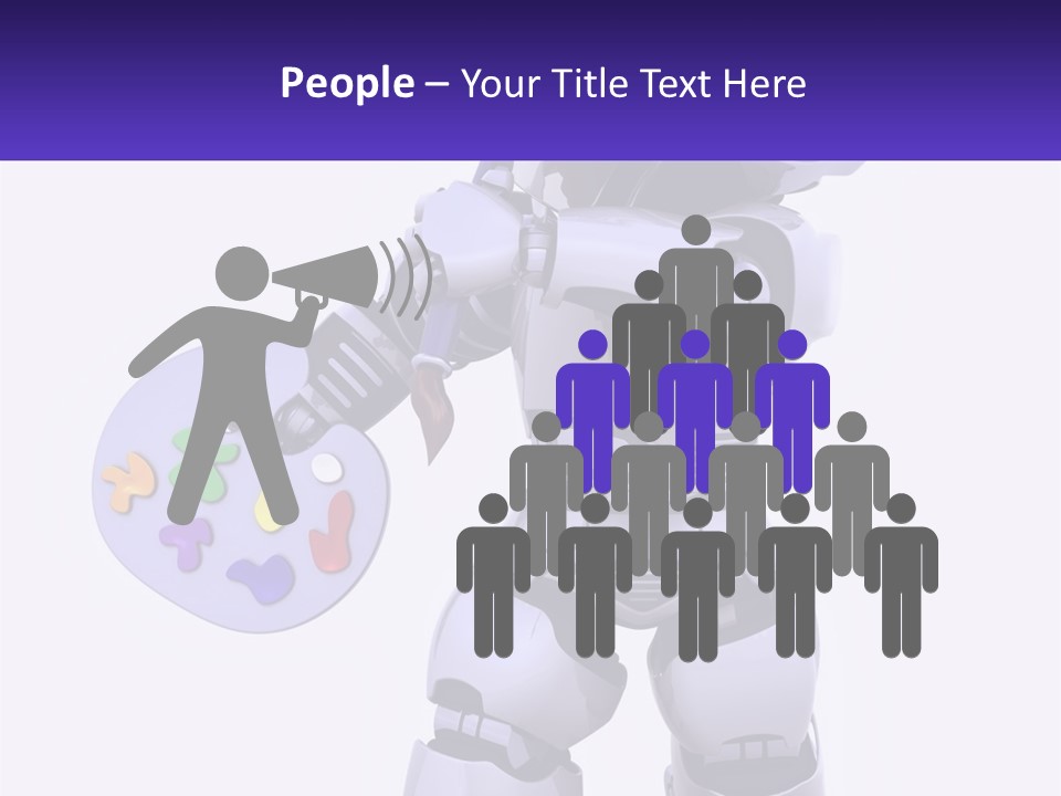 Brushes Pallette Painter PowerPoint Template