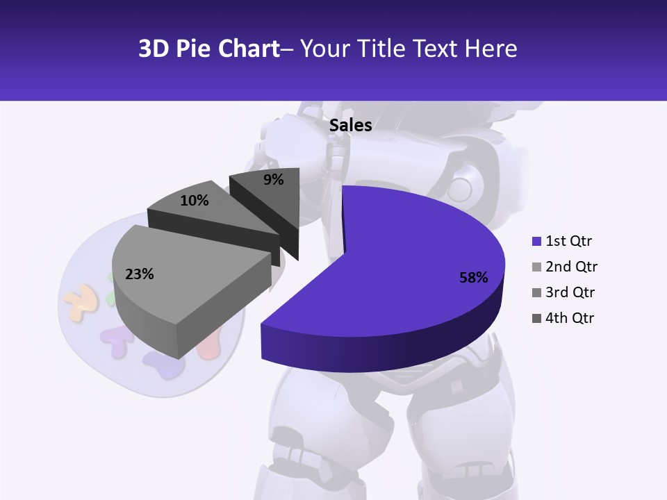 Brushes Pallette Painter PowerPoint Template