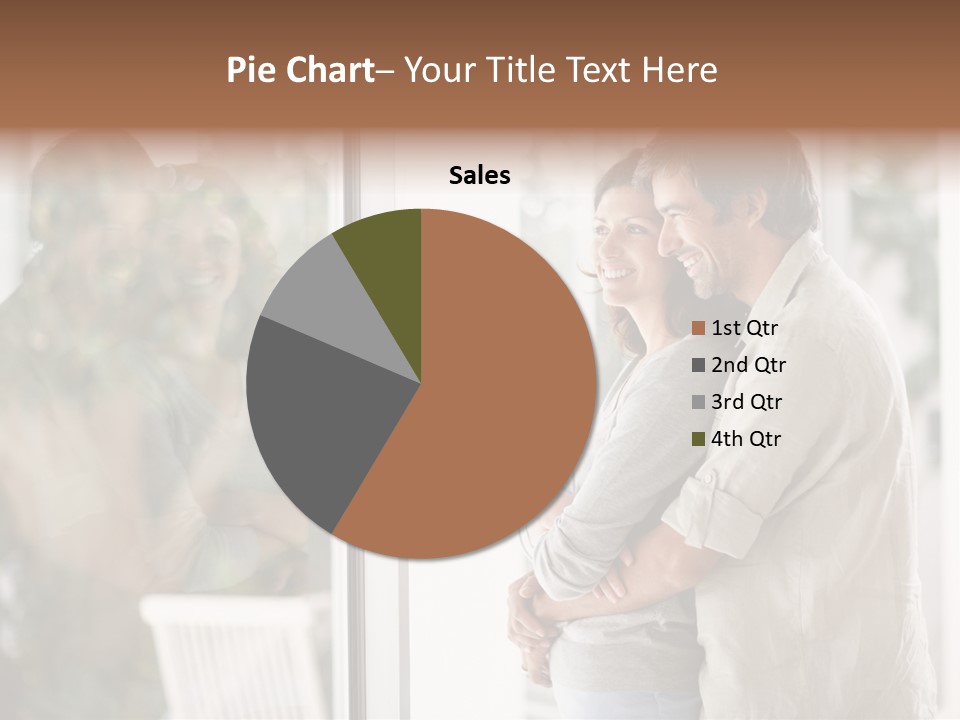 A Man And Woman Standing Next To Each Other In Front Of A Window PowerPoint Template