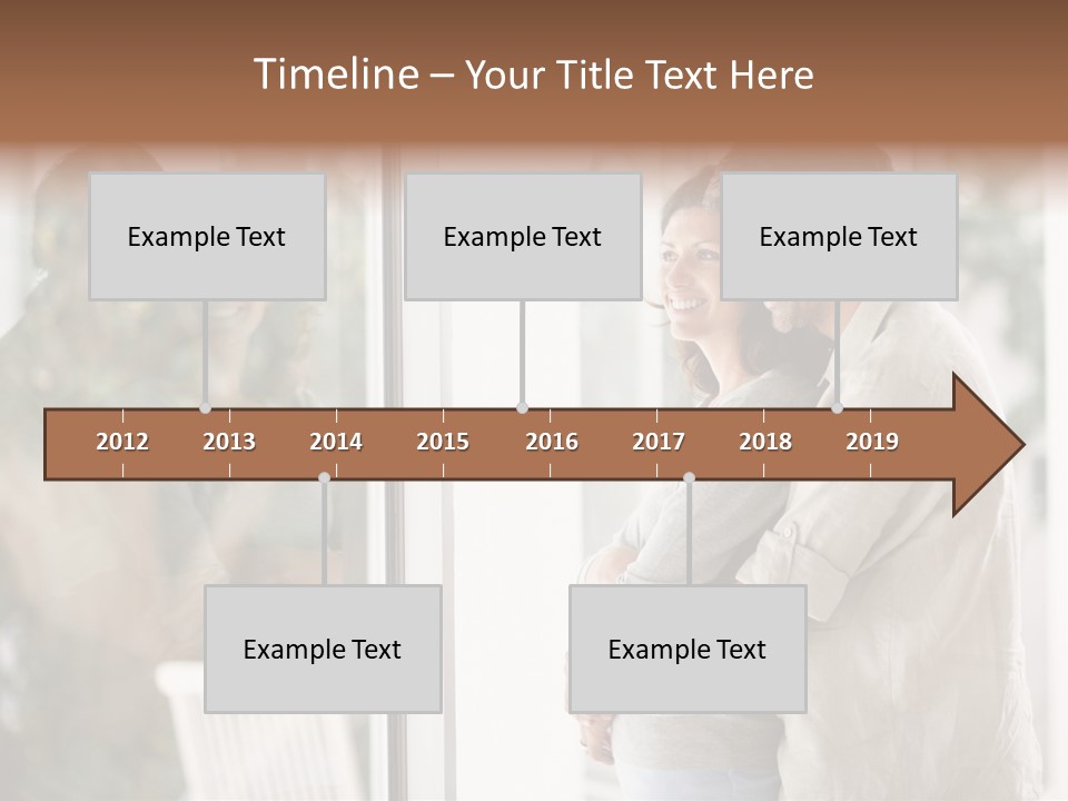 A Man And Woman Standing Next To Each Other In Front Of A Window PowerPoint Template