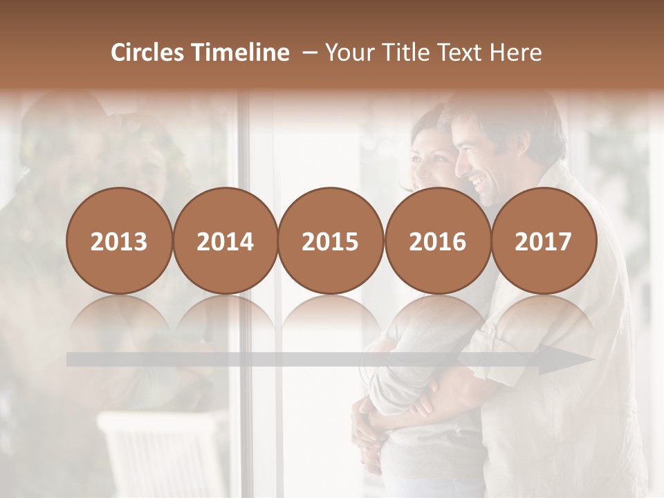 A Man And Woman Standing Next To Each Other In Front Of A Window PowerPoint Template