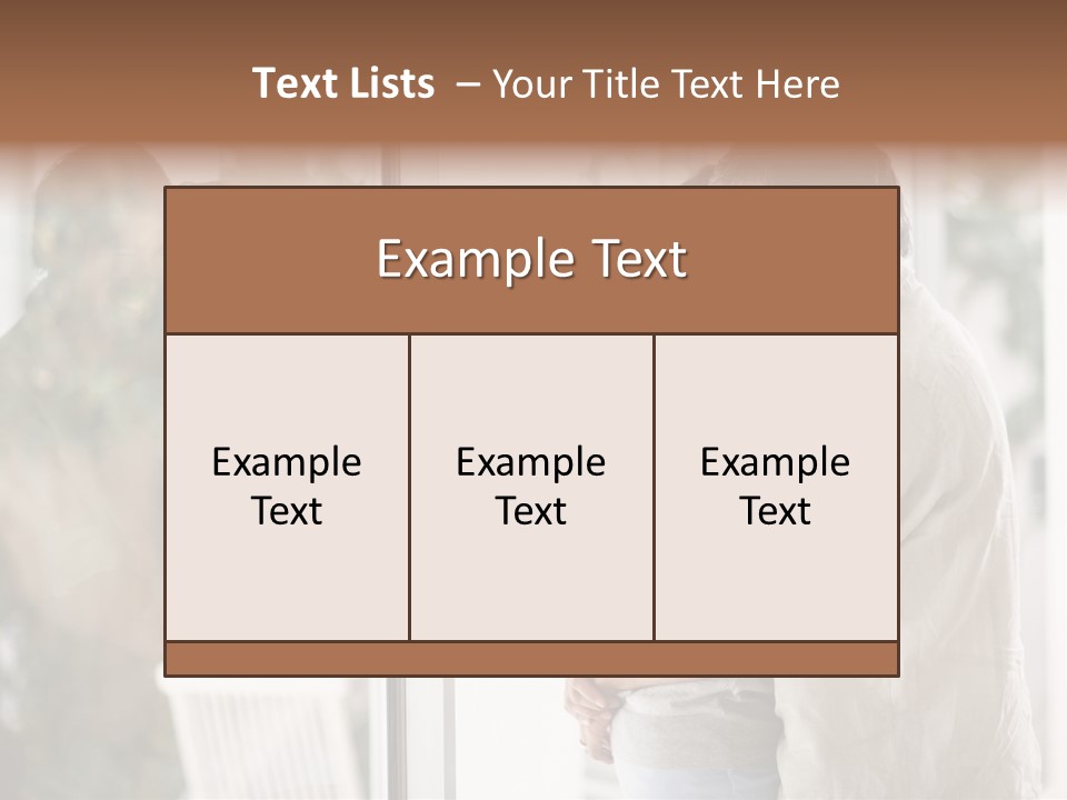 A Man And Woman Standing Next To Each Other In Front Of A Window PowerPoint Template