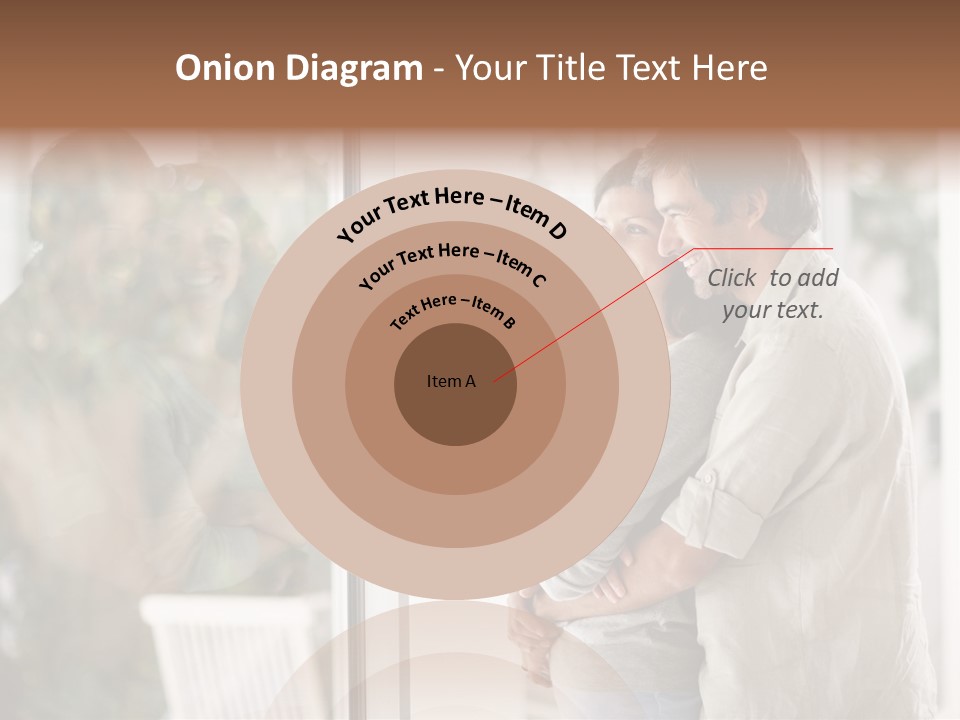 A Man And Woman Standing Next To Each Other In Front Of A Window PowerPoint Template