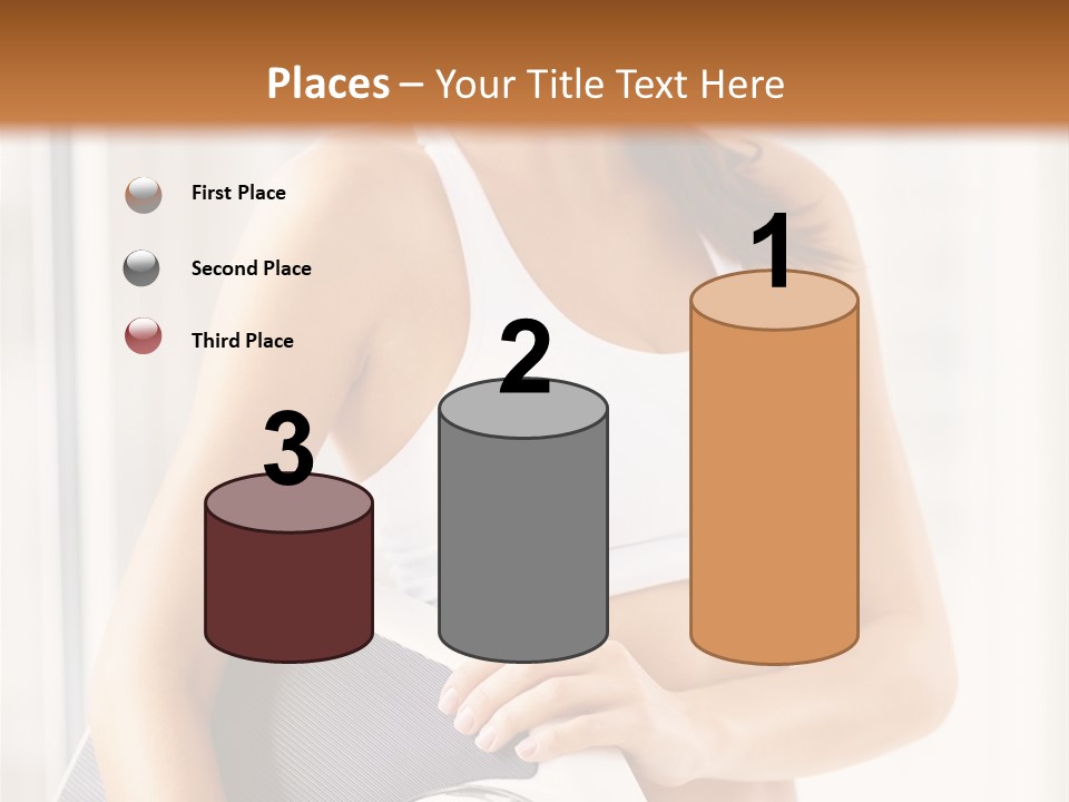 A Woman Holding A Weight Scale And A Clock PowerPoint Template