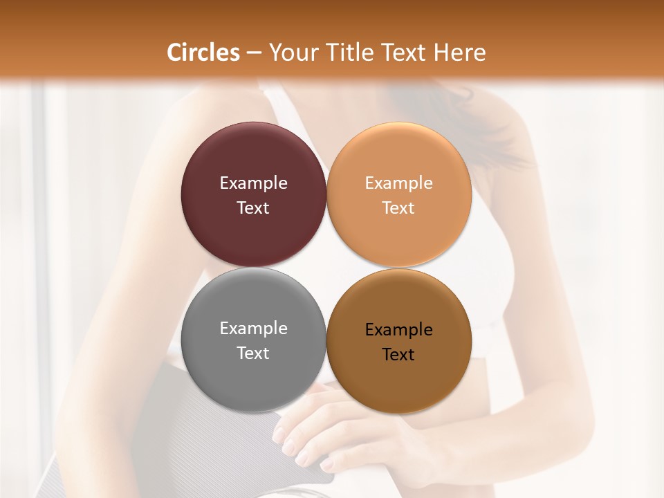 A Woman Holding A Weight Scale And A Clock PowerPoint Template