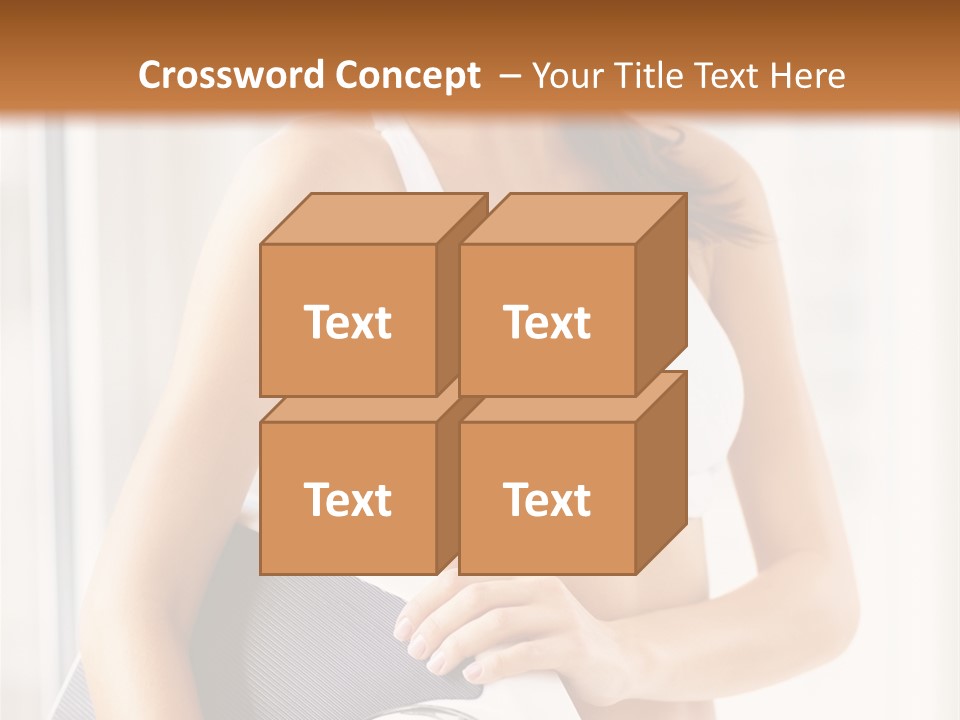 A Woman Holding A Weight Scale And A Clock PowerPoint Template