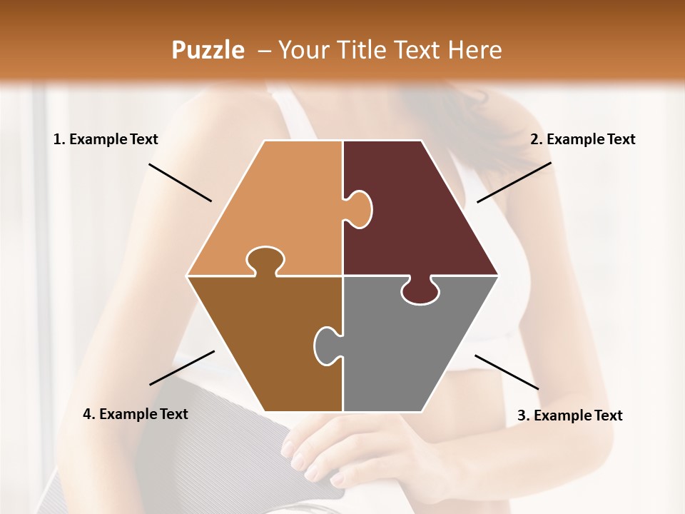 A Woman Holding A Weight Scale And A Clock PowerPoint Template