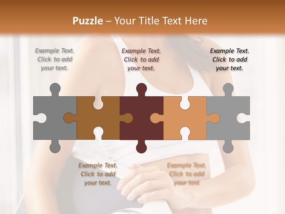 A Woman Holding A Weight Scale And A Clock PowerPoint Template