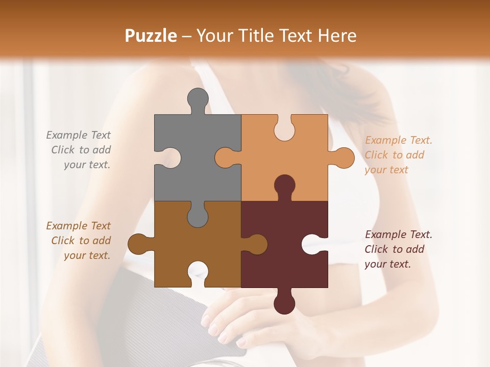 A Woman Holding A Weight Scale And A Clock PowerPoint Template