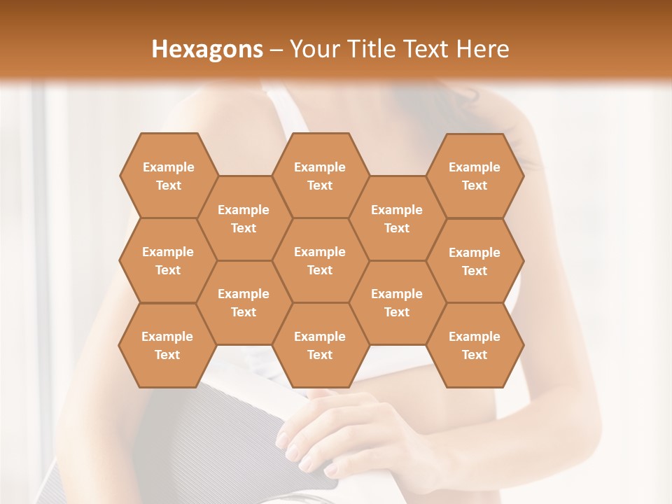 A Woman Holding A Weight Scale And A Clock PowerPoint Template