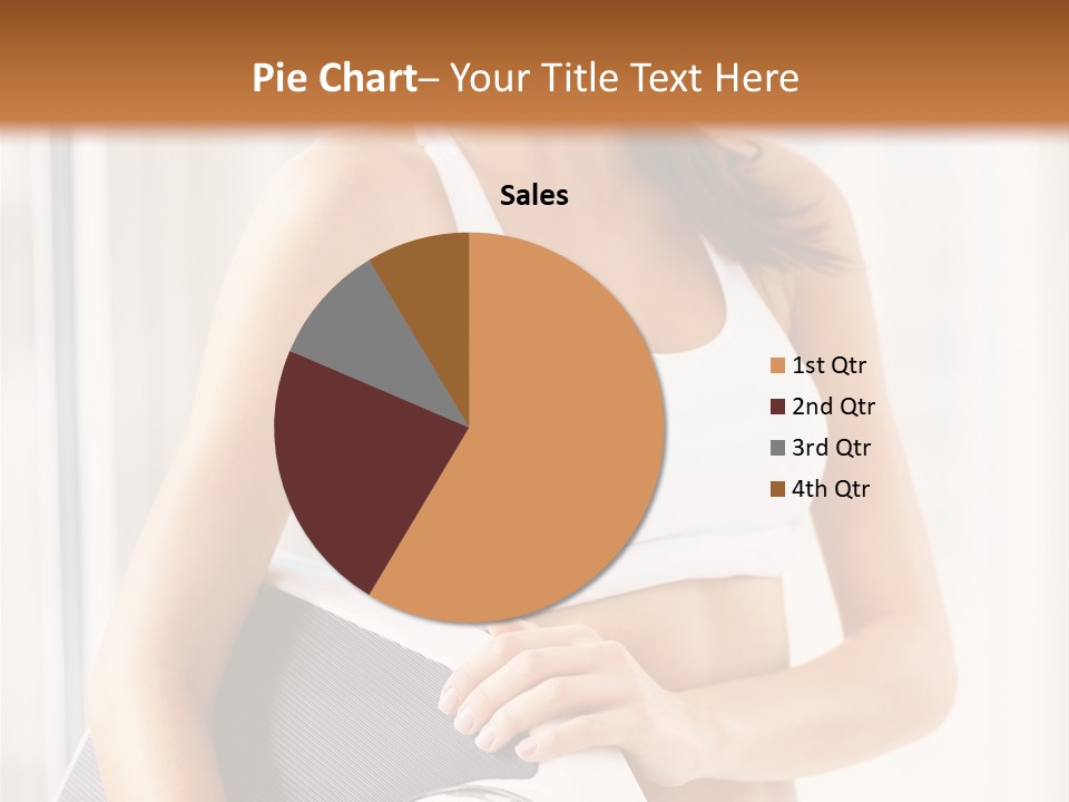 A Woman Holding A Weight Scale And A Clock PowerPoint Template