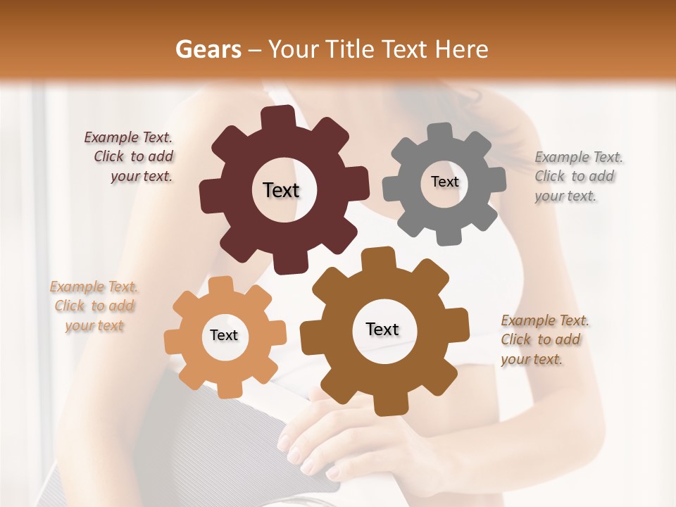 A Woman Holding A Weight Scale And A Clock PowerPoint Template