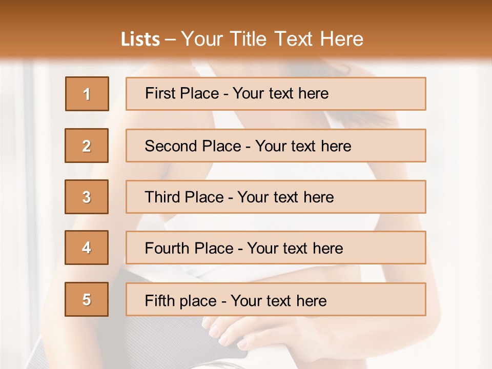A Woman Holding A Weight Scale And A Clock PowerPoint Template