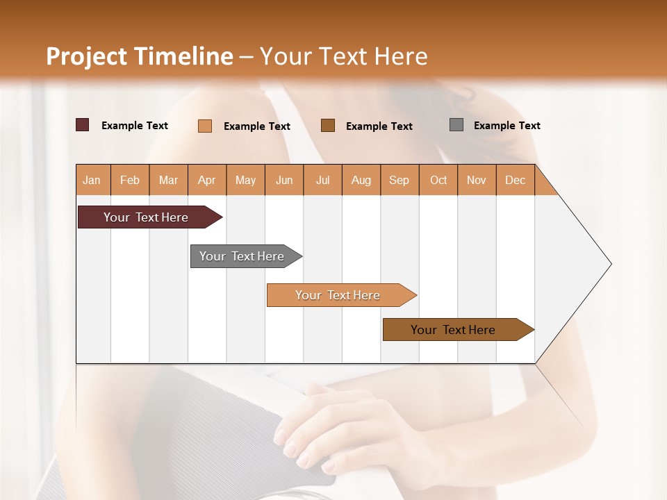 A Woman Holding A Weight Scale And A Clock PowerPoint Template