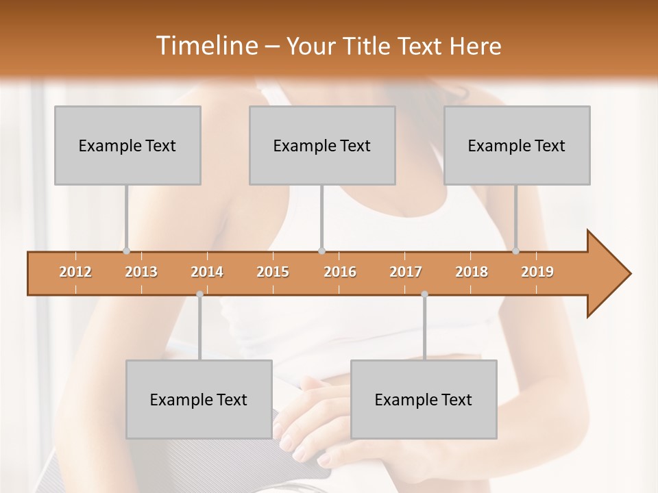 A Woman Holding A Weight Scale And A Clock PowerPoint Template