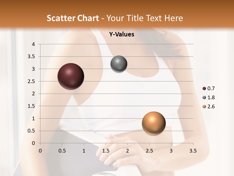 A Woman Holding A Weight Scale And A Clock PowerPoint Template