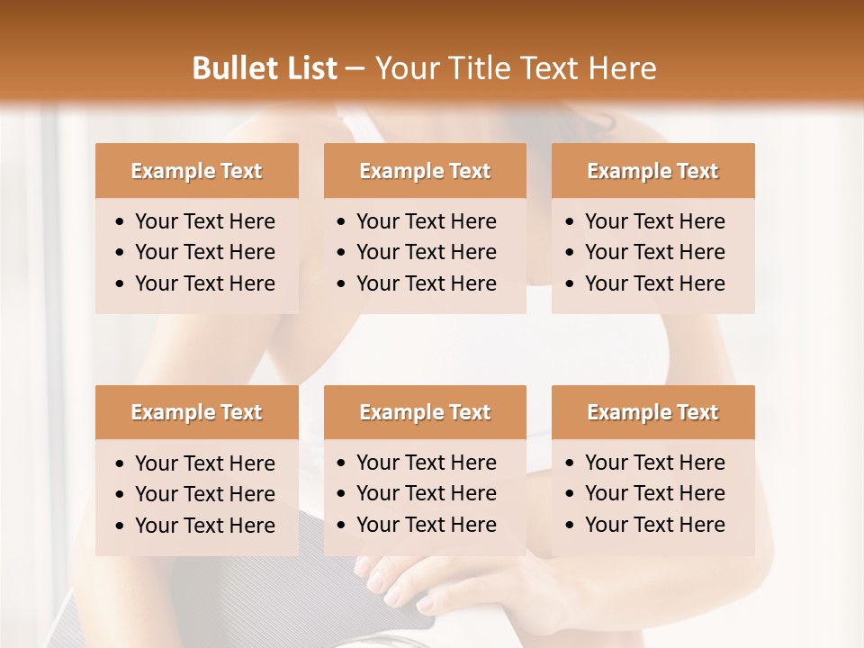 A Woman Holding A Weight Scale And A Clock PowerPoint Template