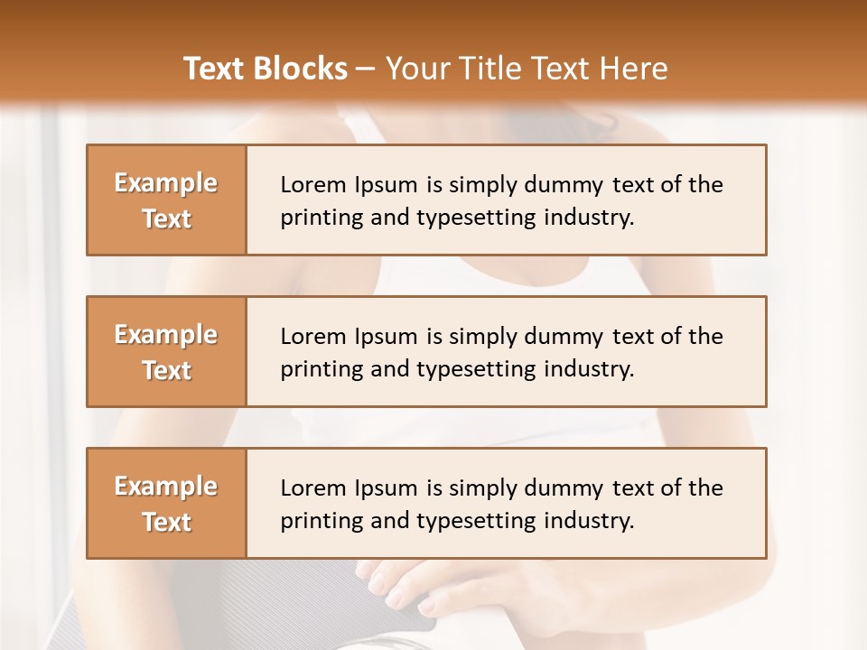 A Woman Holding A Weight Scale And A Clock PowerPoint Template
