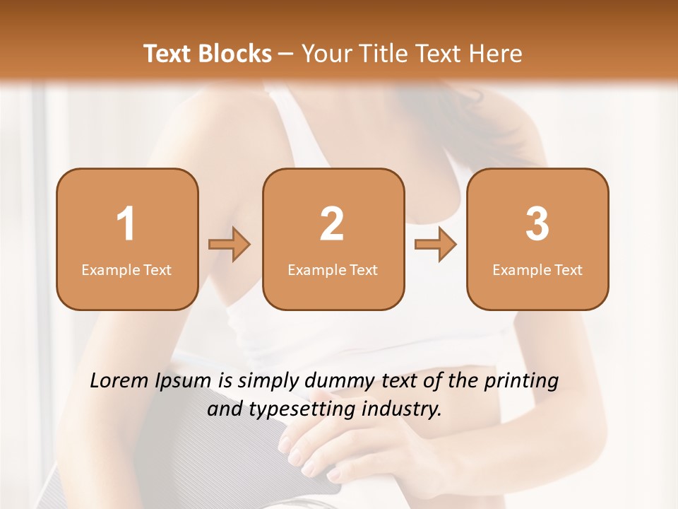 A Woman Holding A Weight Scale And A Clock PowerPoint Template