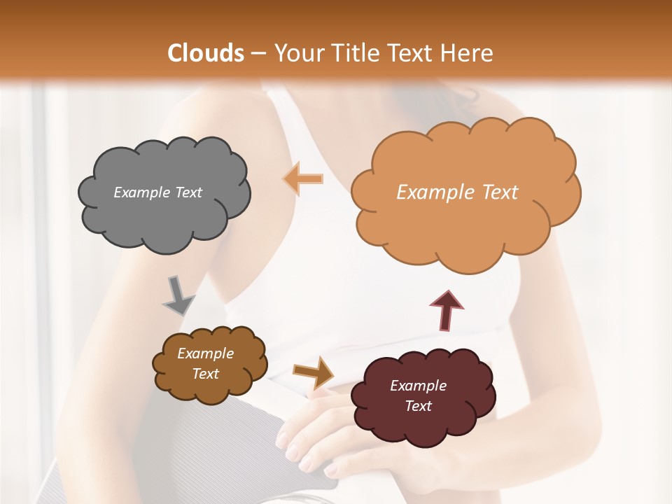 A Woman Holding A Weight Scale And A Clock PowerPoint Template