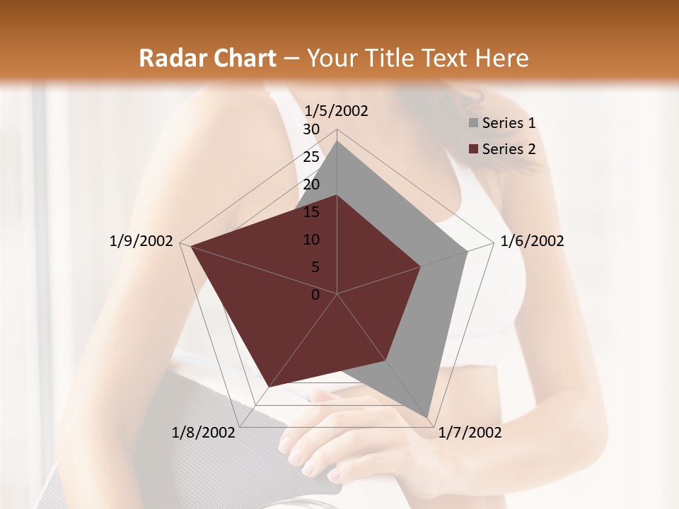 A Woman Holding A Weight Scale And A Clock PowerPoint Template