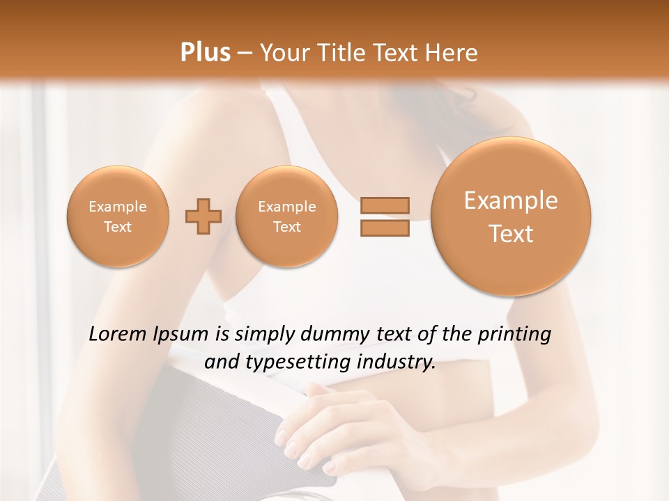 A Woman Holding A Weight Scale And A Clock PowerPoint Template