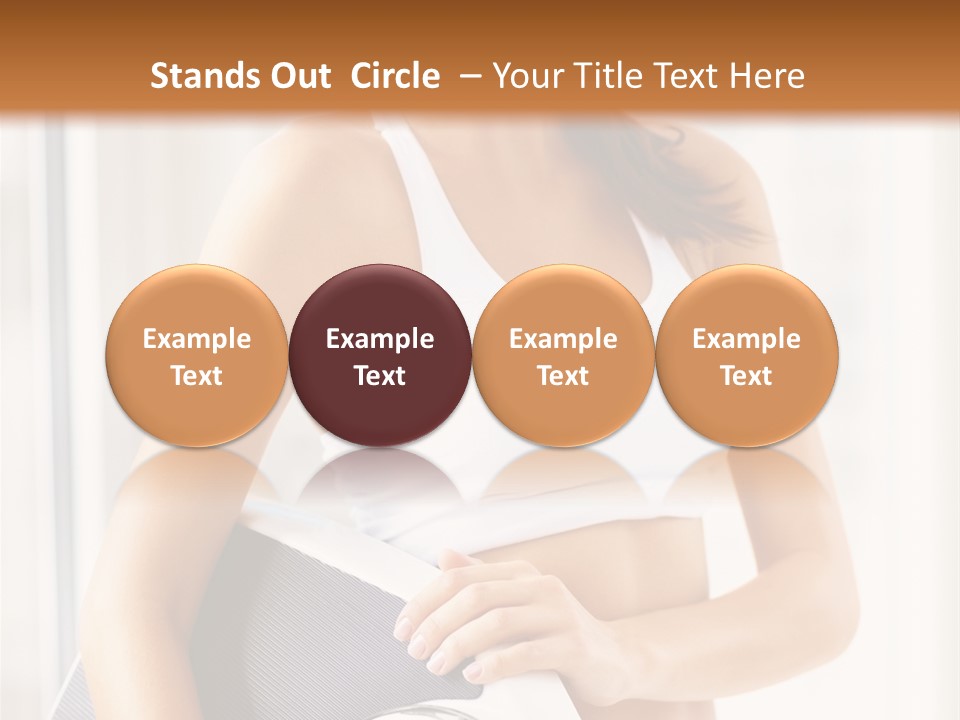 A Woman Holding A Weight Scale And A Clock PowerPoint Template