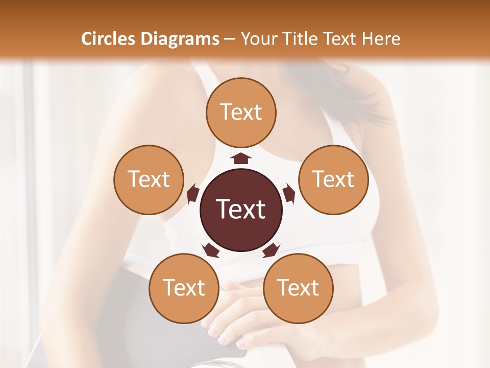 A Woman Holding A Weight Scale And A Clock PowerPoint Template