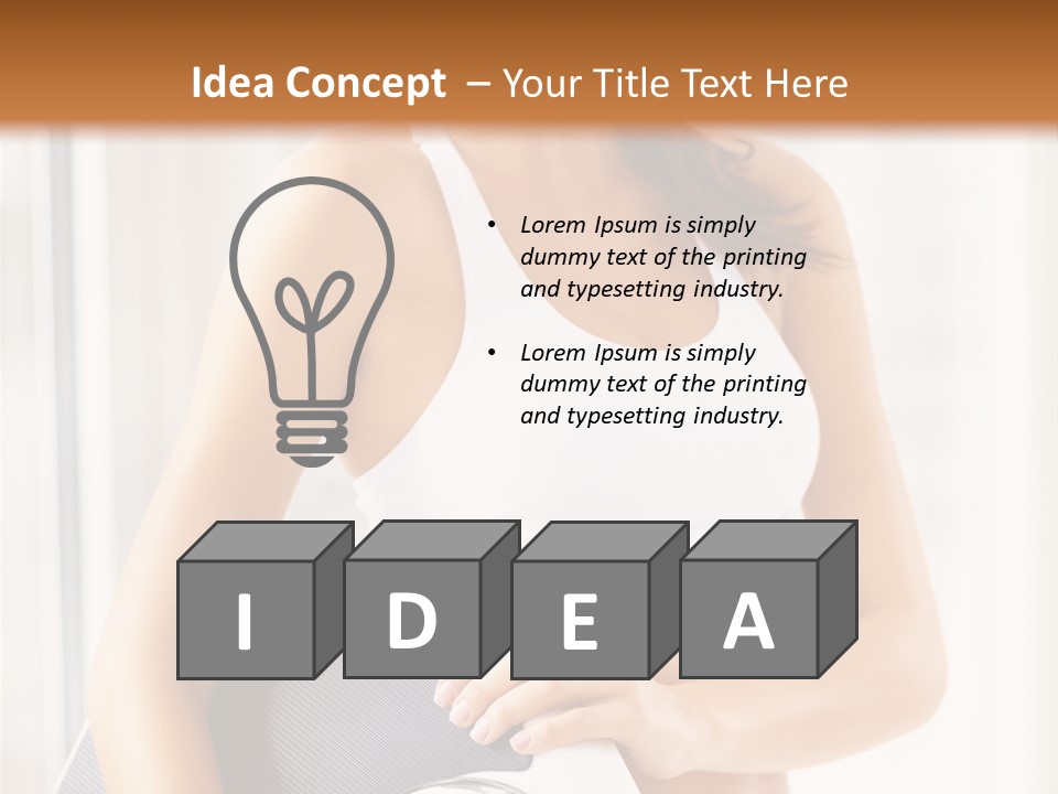 A Woman Holding A Weight Scale And A Clock PowerPoint Template