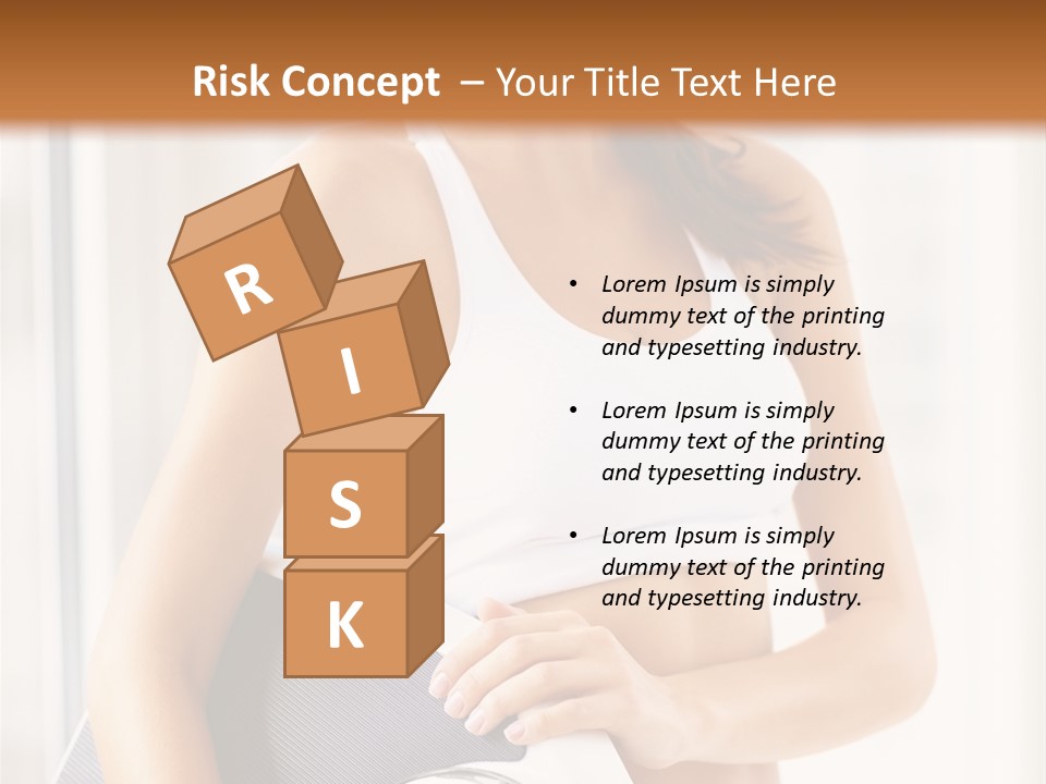 A Woman Holding A Weight Scale And A Clock PowerPoint Template