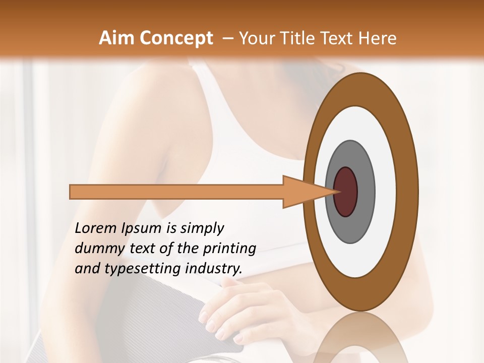 A Woman Holding A Weight Scale And A Clock PowerPoint Template