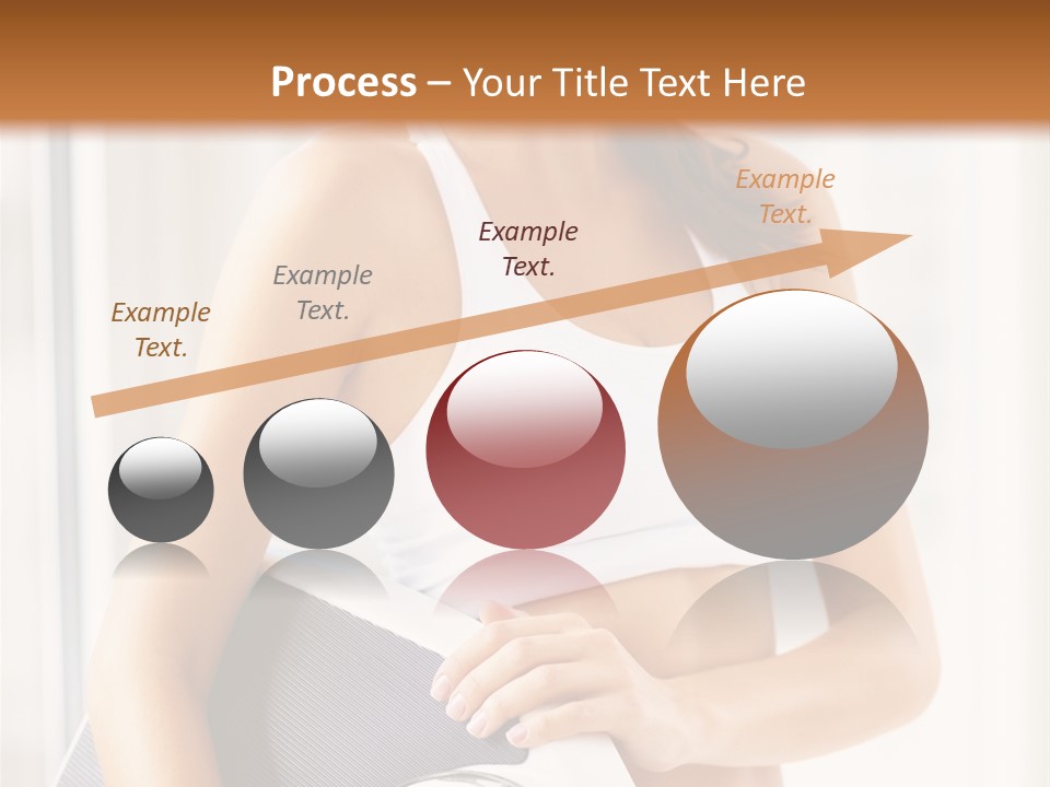 A Woman Holding A Weight Scale And A Clock PowerPoint Template