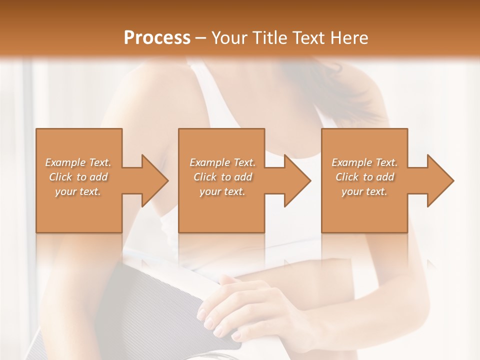 A Woman Holding A Weight Scale And A Clock PowerPoint Template