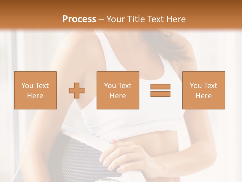 A Woman Holding A Weight Scale And A Clock PowerPoint Template