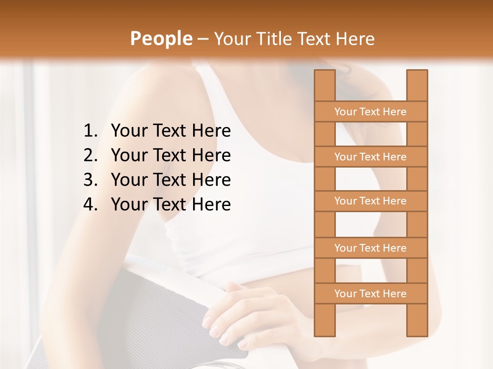A Woman Holding A Weight Scale And A Clock PowerPoint Template