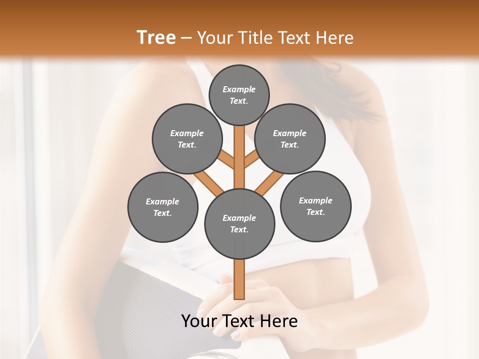 A Woman Holding A Weight Scale And A Clock PowerPoint Template
