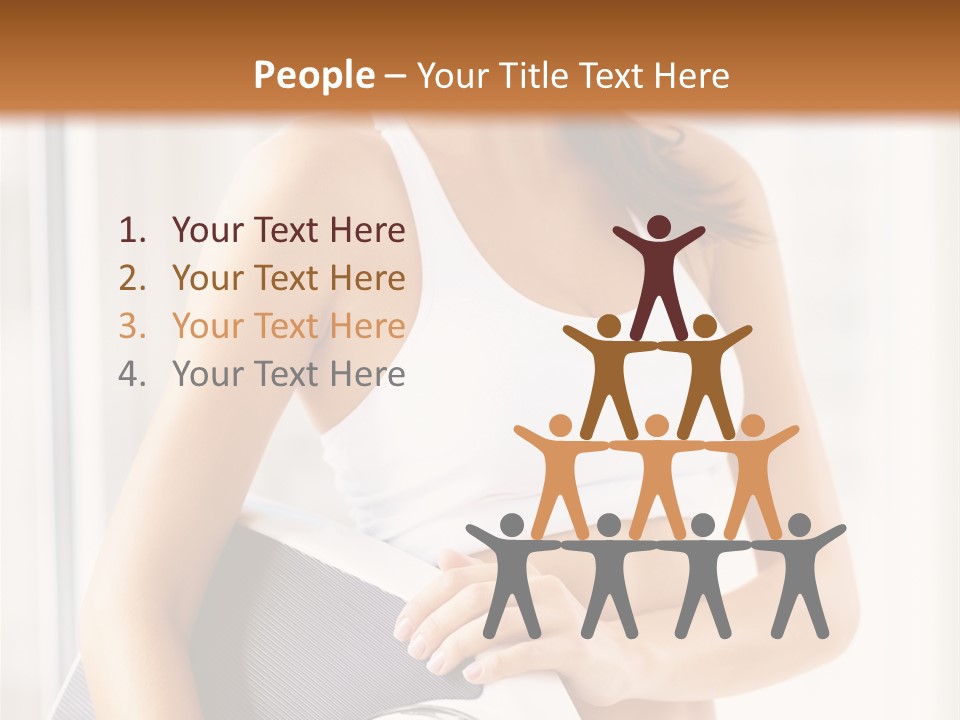 A Woman Holding A Weight Scale And A Clock PowerPoint Template