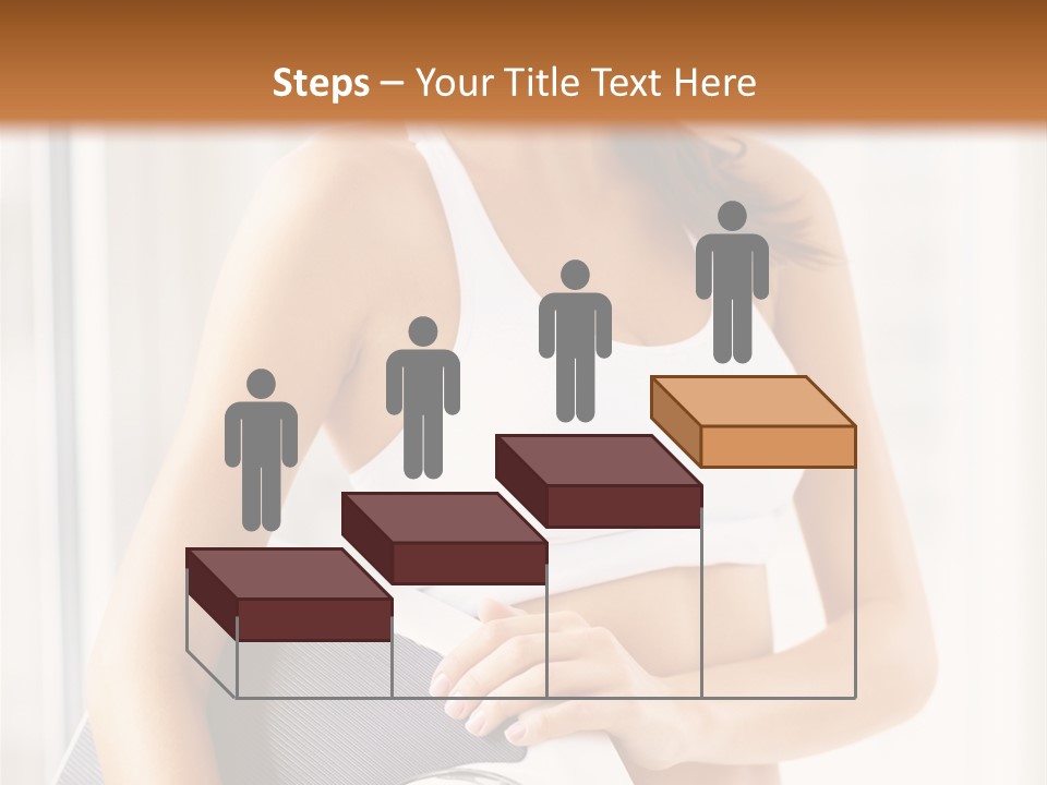 A Woman Holding A Weight Scale And A Clock PowerPoint Template