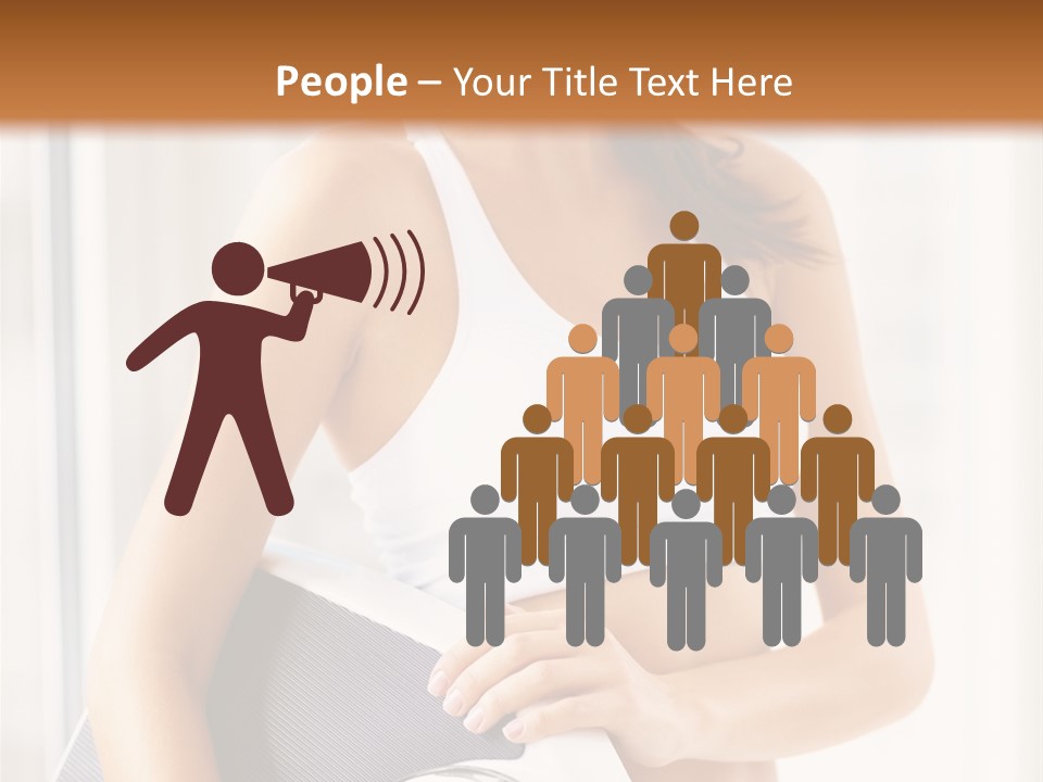 A Woman Holding A Weight Scale And A Clock PowerPoint Template