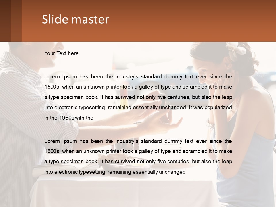 A Man Holding A Bottle Of Wine Next To A Woman PowerPoint Template