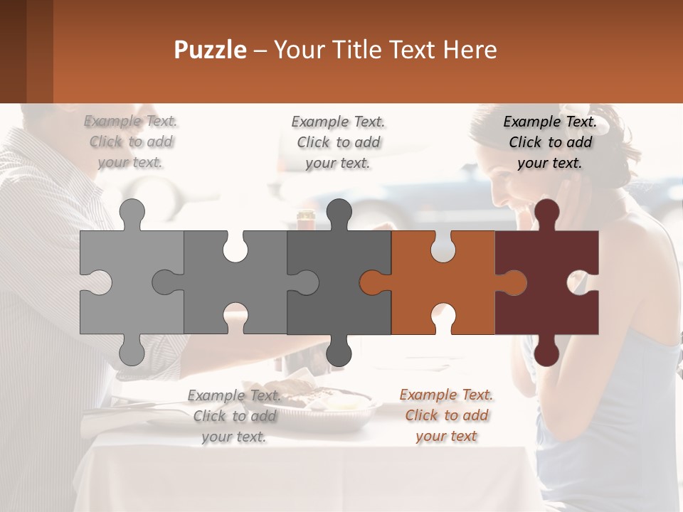 A Man Holding A Bottle Of Wine Next To A Woman PowerPoint Template