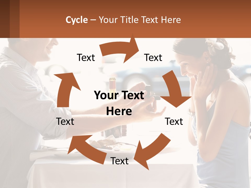 A Man Holding A Bottle Of Wine Next To A Woman PowerPoint Template