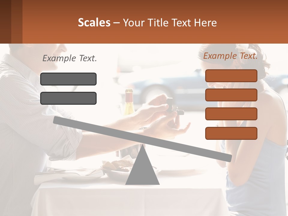 A Man Holding A Bottle Of Wine Next To A Woman PowerPoint Template