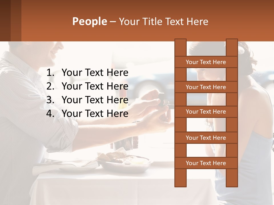 A Man Holding A Bottle Of Wine Next To A Woman PowerPoint Template