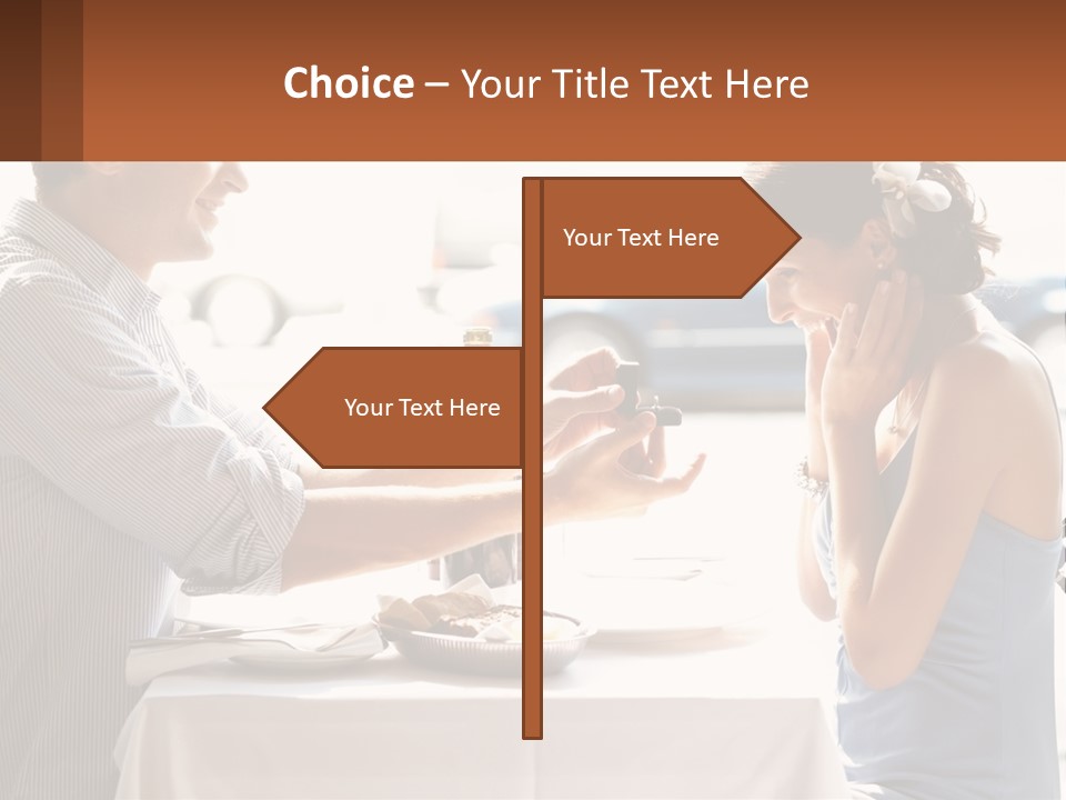 A Man Holding A Bottle Of Wine Next To A Woman PowerPoint Template