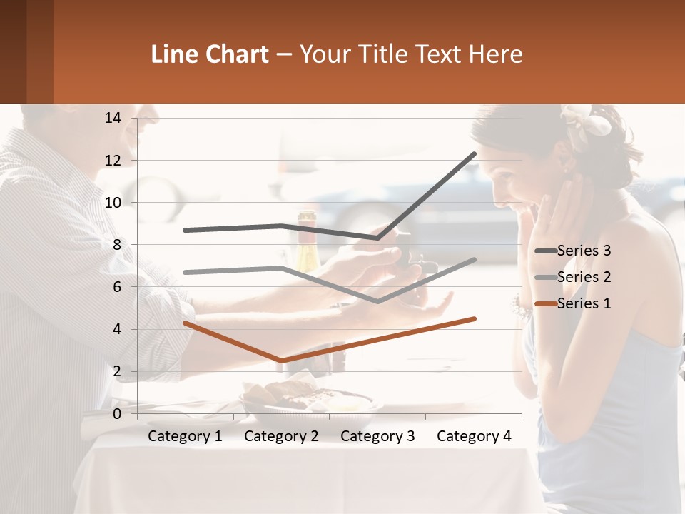A Man Holding A Bottle Of Wine Next To A Woman PowerPoint Template